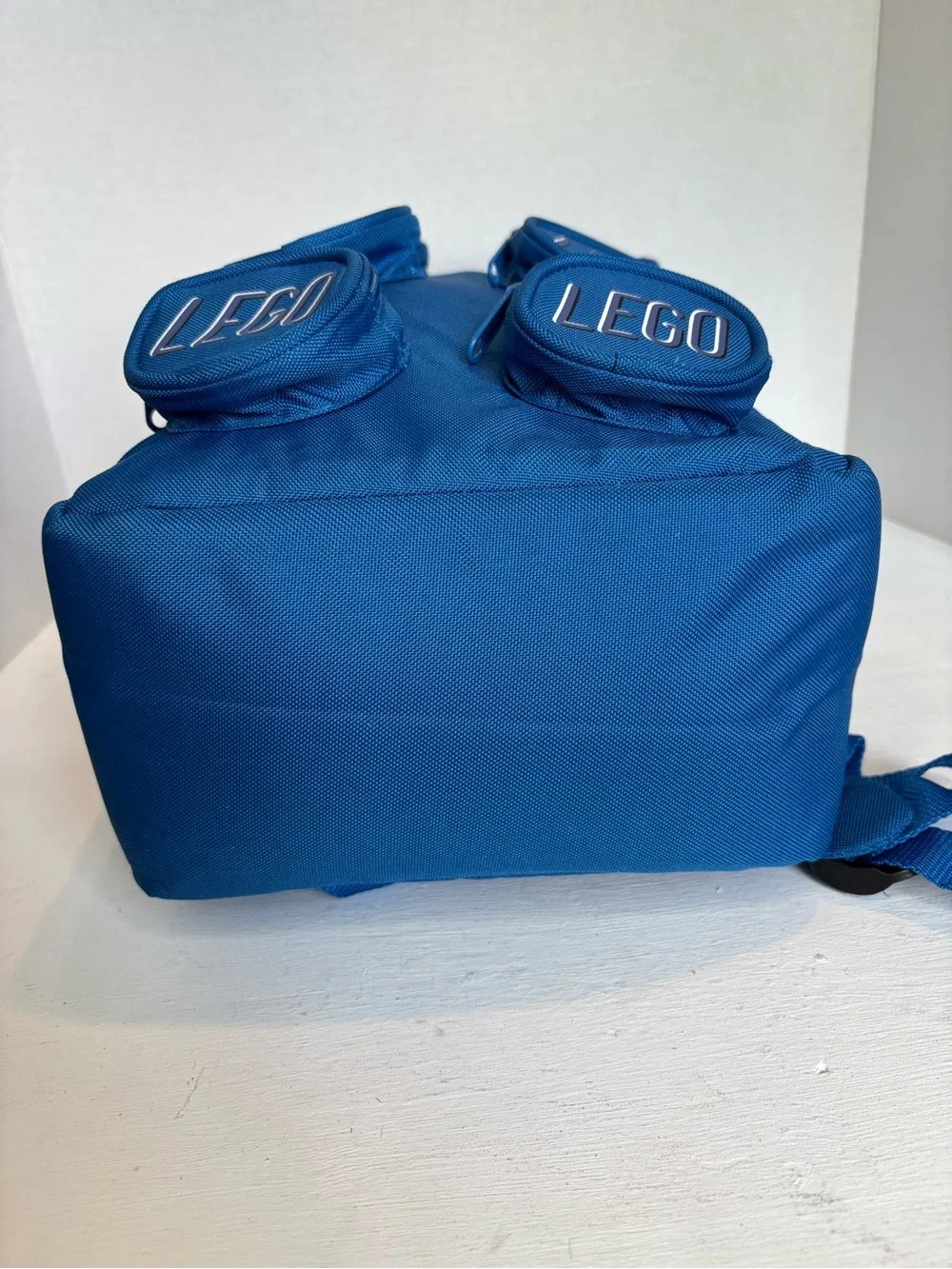 LEGO Kids Backpack Blue Brick With Pockets Bag Vintage 2007